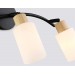  Настенно-потолочный спот в стиле лофт TR8722/3 BK/WD черный/дерево E14/3 max 60W 580*100*210