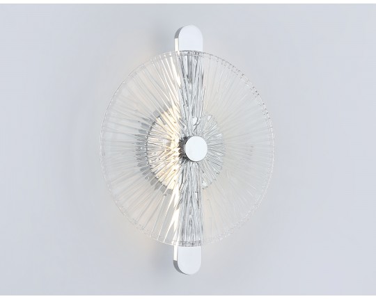  Настенный светодиодный светильник LH31141 СH/CL хром/прозрачный 13W 3000K 280*70*350