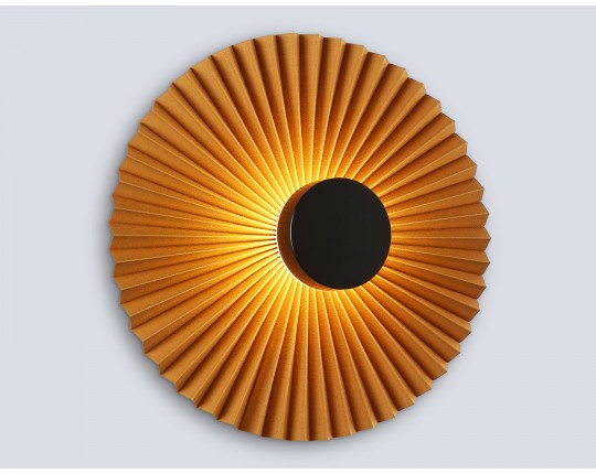  Настенный светодиодный светильник LH72647 BK/CF черный/кофе 6W 3000K D300*100