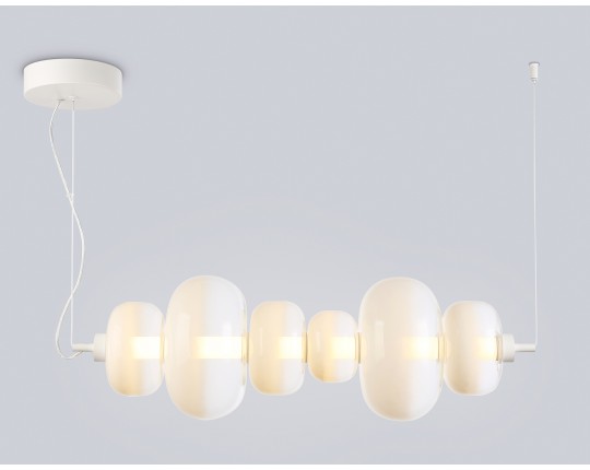  Подвесной светодиодный светильник LH11071 WH/FR белый/белый матовый 36W 3000K 745*230*230