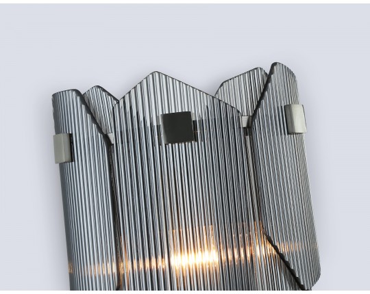  Настенный светильник LH31207/2 SN/SM сатин никель/дымчатый E14*2 max 40W 220*150*270