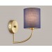  Настенный светильник с абажуром LH71275 BS/DB латунь/темно синий E14 max 40W 225*120*250