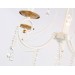  Подвесная люстра с хрусталем TR4916/5 WH/GD белый/золото E14/5 max 40W D550*860