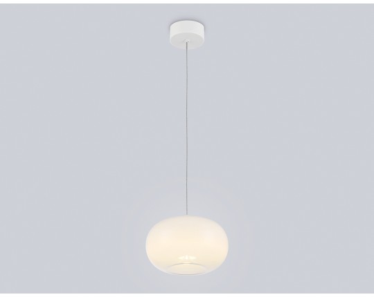  Подвесной светодиодный светильник LH11081 WH/FR белый/белый матовый 4W 3000K D180*130