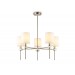  Люстра с абажурами на штанге LH72371/5 DBS/WH темная латунь/белый E14/5 max 40W D680*720