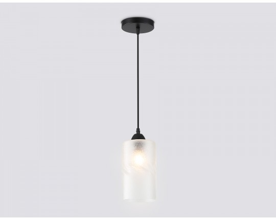  Светильник подвесной со стеклянным плафоном TR3411 BK черный E27 max 60W D120*1000