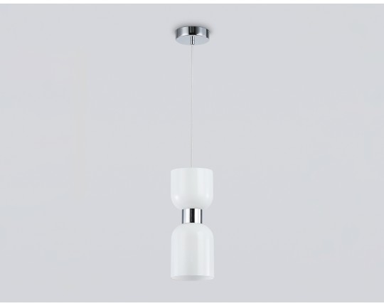  Подвесной светильник LH56081 СH/FR хром/белый матовый E14 max 60W D120*1500