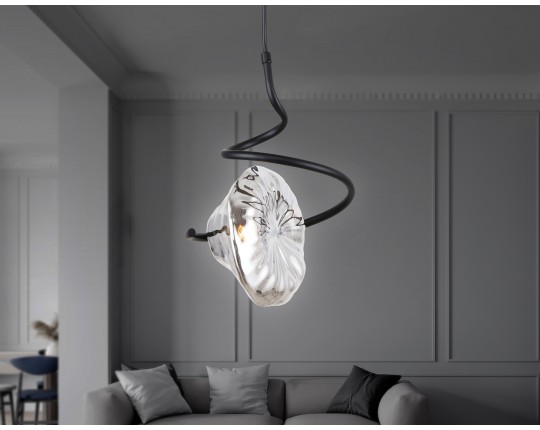  Подвесной светильник LH15001 BK/SM черный/дымчатый G9 max 40W D190*1400