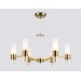  Подвесные люстры LH55114/6 BS/FR/TI латунь/белый матовый/янтарь E14*6 max 40W D650*1080