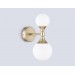  Настенный светильник со сменной лампой LH51053/2 GD/FR золото/белый матовый G9*2 max 28W 120*195*300