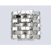  Настенный светильник с хрусталем LH41012/2 CH/CL хром/прозрачный E14*2 max 40W 300*190*270