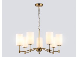  Подвесная люстра LH56053/7 BS/FR латунь/белый матовый E14*7 max 40W D680*950