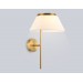  Настенный светильник с абажуром LH72475 BS/WH латунь/белый Е14 max 40W 300*260*400