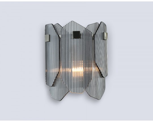  Настенный светильник LH31207/2 SN/SM сатин никель/дымчатый E14*2 max 40W 220*150*270