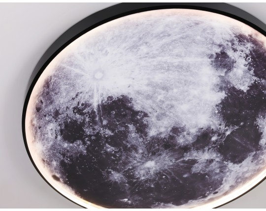  Настенно-потолочный светодиодный светильник FW11113 BK черный 31W LED 3000-6400K D500*38