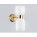  Настенный светильник LH56097/2 BS/FR латунь/белый матовый E14*2 max 40W 215*120*300