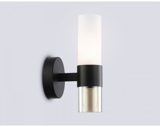  Настенный светильник LH55106 BK/FR/TI черный/белый матовый/янтарь E14 max 40W 130*100*225