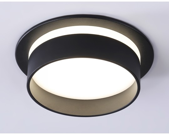 Светильник встраиваемый TN5213 BK черный GX53 D110*58