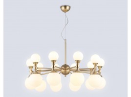  Подвесная люстра LH51051/20 GD/FR золото/белый матовый G9*20 max 28W D750*460