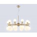  Подвесная люстра LH51051/20 GD/FR золото/белый матовый G9*20 max 28W D750*460