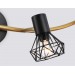  Настенно-потолочный спот в стиле лофт TR8658/4 BK/GD черный/золото E14/4 max 60W 750*100*185