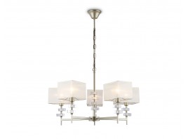  Подвесная люстра с абажурами LH71331/5 CGD золото E14/5 max 40W D700*850