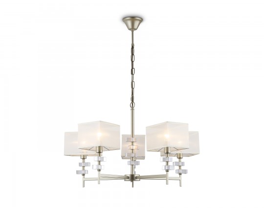  Подвесная люстра с абажурами LH71331/5 CGD золото E14/5 max 40W D700*850