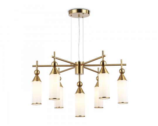  Подвесная люстра LH55278/7 BS/FR латунь/белый матовый E14*7 max 40W D640*1390