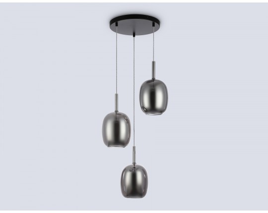  Подвесной светильник LH11153/3 BK/WH/SM черный/белый/дымчатый E27*3 max 60W D425*1500