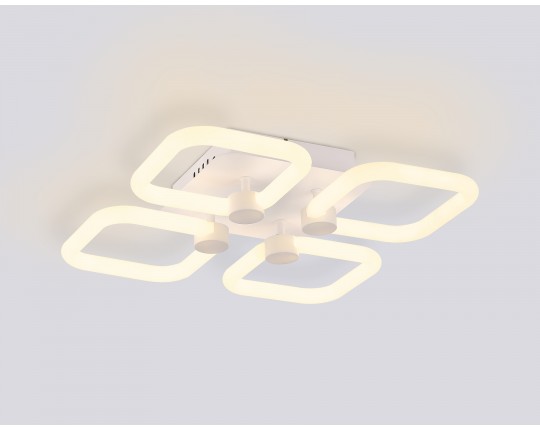  Потолочный светодиодный светильник с пультом FA3819/4 WH белый 3000K-6400K 67W 380*380*90 (ПДУ ИК)