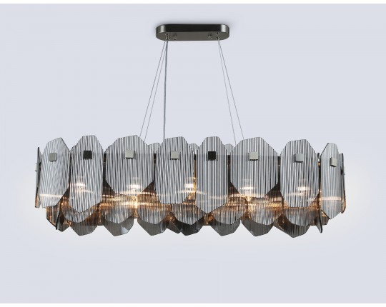  Подвесной светильник LH31205/12 SN/SM сатин никель/дымчатый E14*12 max 40W 1000*340*270