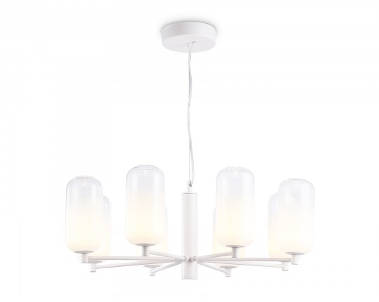  Подвесной светодиодный светильник LH11109/8 WH/FR белый/белый матовый 28W 3000K D720*280