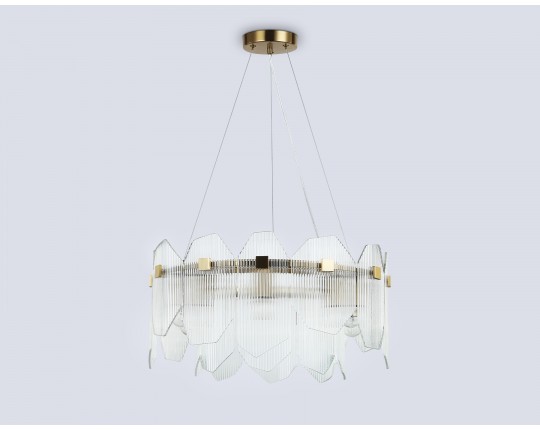  Подвесной светильник LH31251/6 BS/CL латунь/прозрачный E14*6 max 40W D510*270