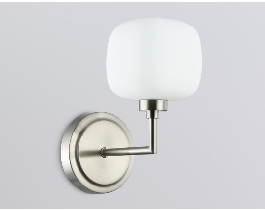  Настенный светильник LH53007 SN/FR сатин никель/белый матовый G9 max 40W 195*120*230