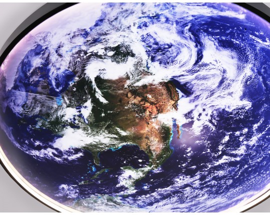  Настенно-потолочный светодиодный светильник FW11135 BK черный 38W LED 3000-6400K D600*38