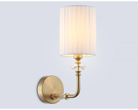  Настенный светильник с абажуром LH71506 BS/FR латунь/белый матовый E14 max 40W 230*120*310