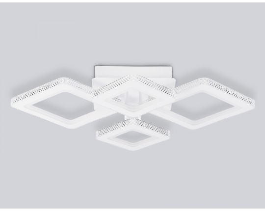  Потолочный светодиодный светильник с пультом FA8878/2+2 WH белый 3000K-6400K 88W 710*520*125 (ПДУ ИК)