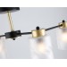  Люстра на штанге со стеклянными плафонами TR303324/4 BK/GD черный/золото E27/4 max 60W 650*290*270
