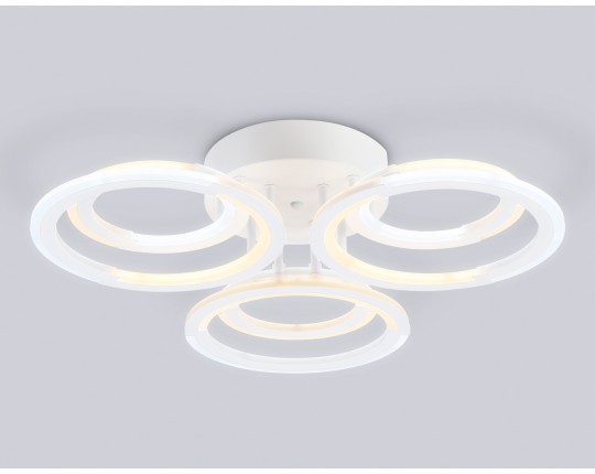  Светильник светодиодный потолочный FA8943/3+3 WH белый 79W 3000-6000K D580*120 (ПДУ ИК)