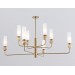  Люстра на штанге с мрамором LH53252/8 BS/FR латунь/белый матовый E14*8 max 40W D1260*1445