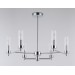  Люстра со стеклянными плафонами на штанге LH55151/6 CH/CL хром/прозрачный E14/6 max 40W D675*520
