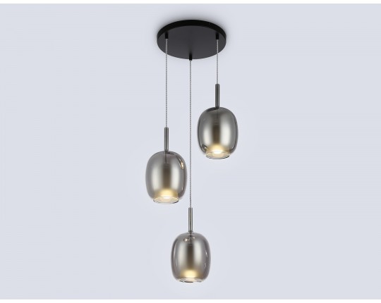  Подвесной светильник LH11153/3 BK/WH/SM черный/белый/дымчатый E27*3 max 60W D425*1500