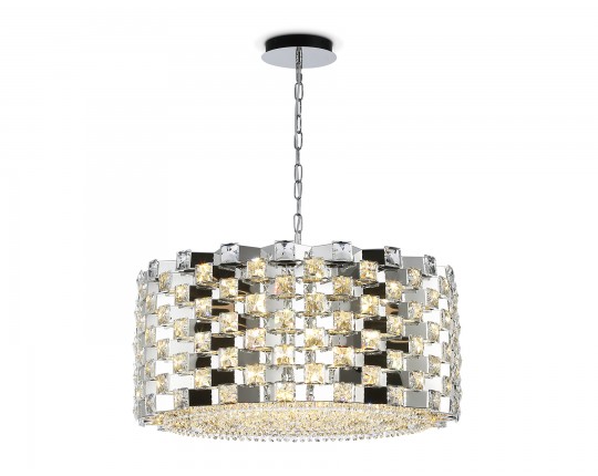  Подвесная люстра с хрусталем LH41006/18 CH/CL хром/прозрачный E14*18 max 40W D700*320