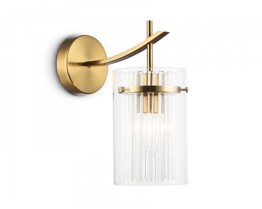  Настенный светильник LH56035 BS/CL латунь/прозрачный E14 max 40W 220*120*255