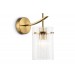  Настенный светильник LH56035 BS/CL латунь/прозрачный E14 max 40W 220*120*255