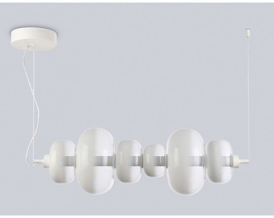  Подвесной светодиодный светильник LH11071 WH/FR белый/белый матовый 36W 3000K 745*230*230