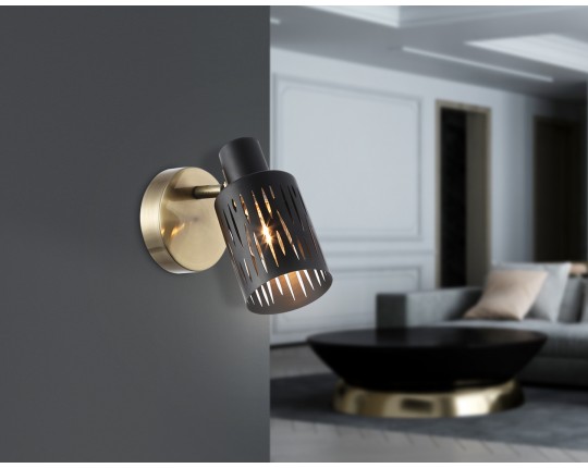  Настенно-потолочный спот в стиле лофт TR8667 BK/SB чёрный/бронза E14 max 60W 180*100*150