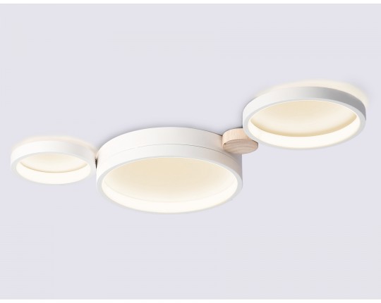  Настенно-потолочный светодиодный светильник с пультом FL4812/3 WH белый 3000K-6400K 45W 620*290*55 (ПДУ ИК)