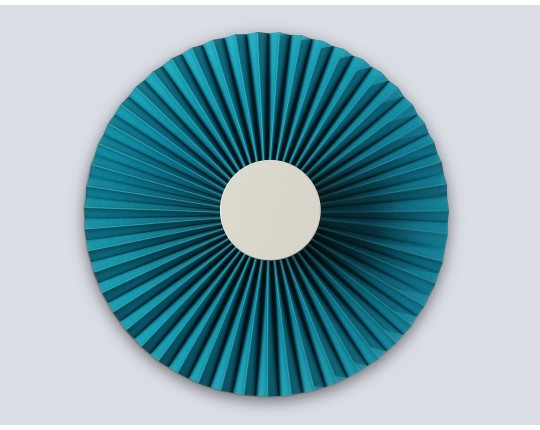  Настенный светодиодный светильник LH72651 WH/GR белый/бирюзовый 6W 3000K D300*100