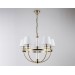  Подвесная люстра с абажурами LH71251/5 BS/WH латунь/белый E14/5 max 40W D700*990